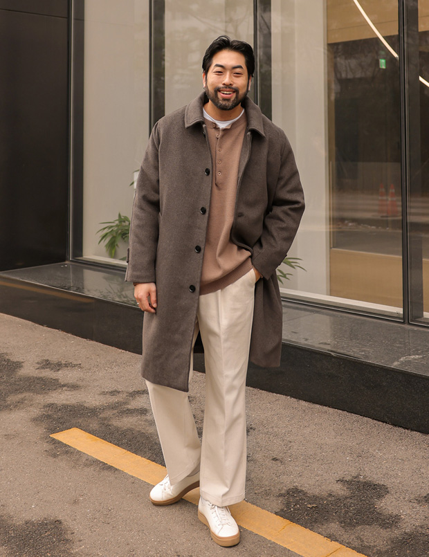 (L-3XL)<BR>트러슬 와이드면팬츠