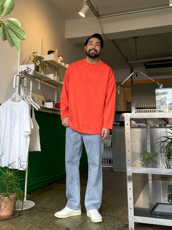 (XL-6XL)<BR>발커비 Double color scheme a long-sleeved t-shirt