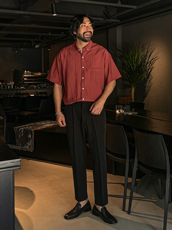 (M-6XL)<BR>지트야 standard fit Magic banding Slacks S101