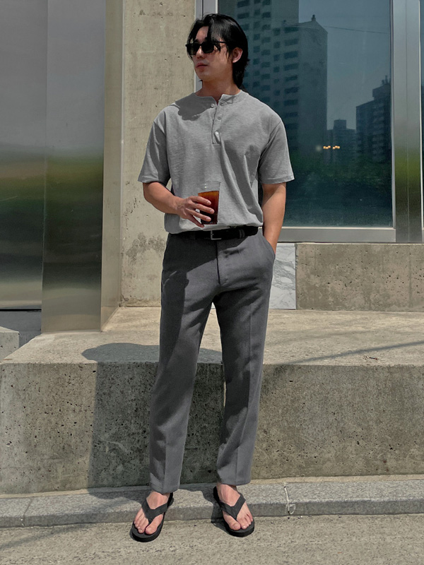 (M-6XL)<br>자오티 Slim Fit Magic banding Slacks S102<br><font color="#224f20"><B>*Select length (Basic,Long+10cm)</B></font>
