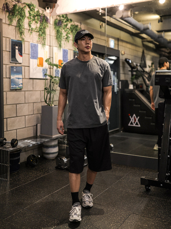 (XL-6XL)<br>포모나 pigment Short T shirts T027<br><font color="#072c81"><B>【 W.DNA 】</B></font>