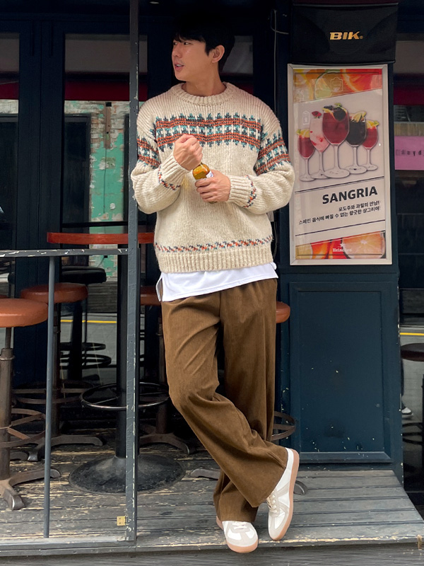 <font color="#cc4533">★오까네데이★</font><br>(L-4XL)<BR>로니드 Wide banding pants