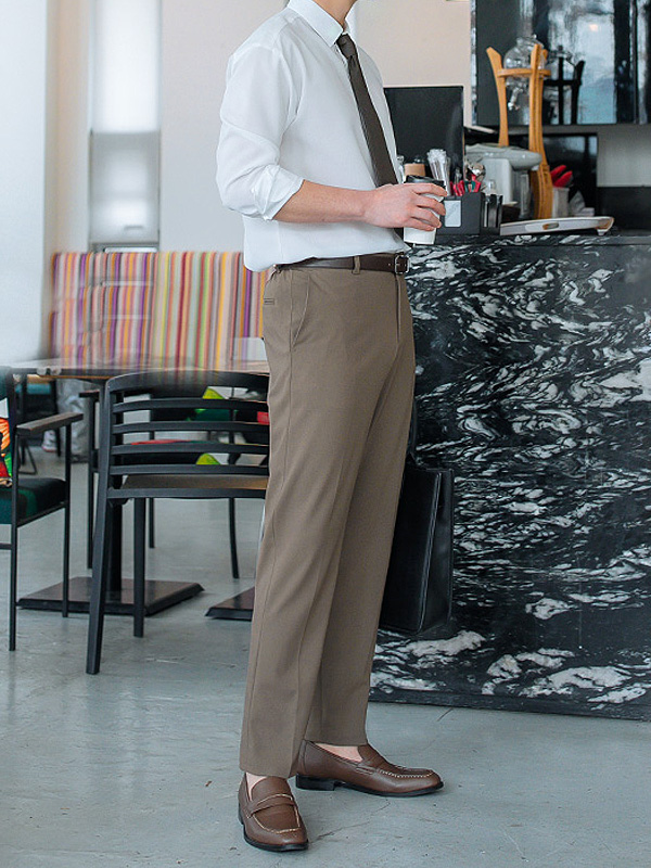 (M-6XL)<BR>나이브스 Back banding Slacks <br><font color="#098a09"><B>Select length (Basic,Long+10cm)</B></font>