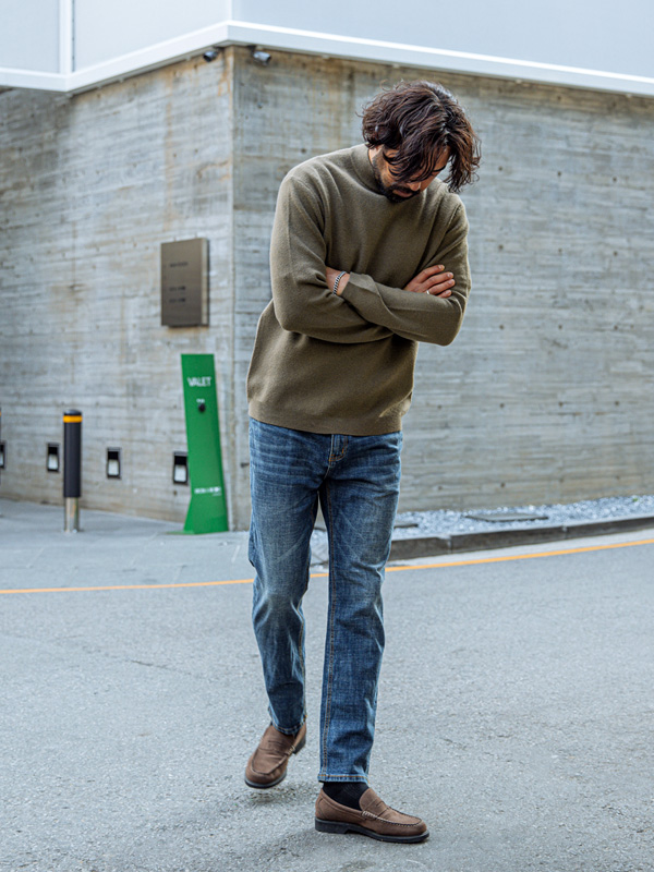 (L-5XL)<br>키프로스 Soft half-turtleneck knit