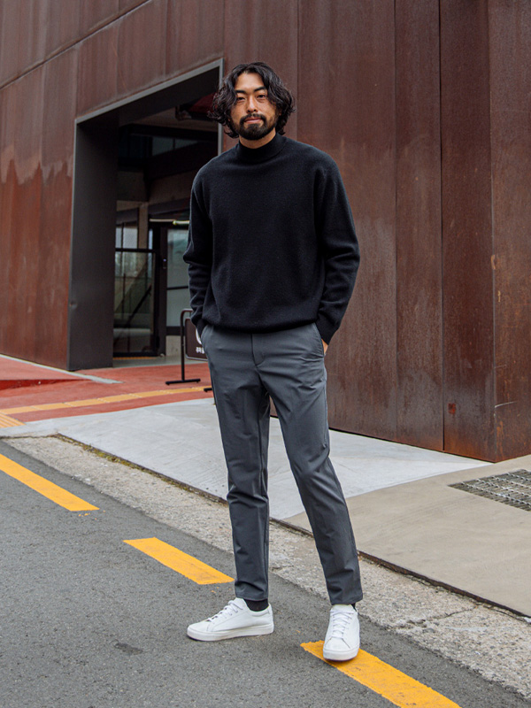 (L-5XL)<br>키프로스 Soft half-turtleneck knit