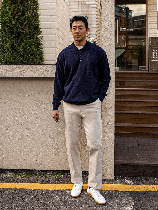 마티냐 standard fit Back banding Slacks 168