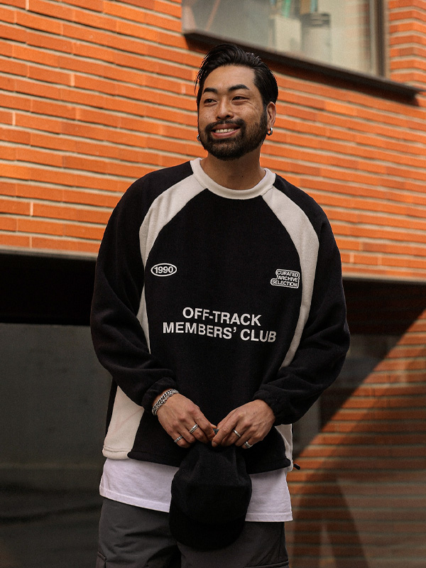 오프트랙 Fleece a long-sleeved t-shirt