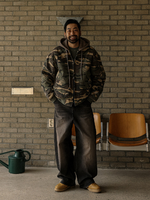 베일리 Hood flight jacket