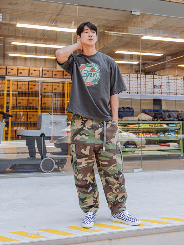 (L-4XL)<BR>프리어 cargo-banding pants 6007
