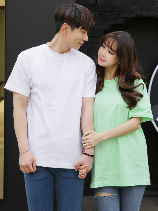 (M~5XL)<br>박음질 없는 Neat Basic short-sleeved T-shirt
