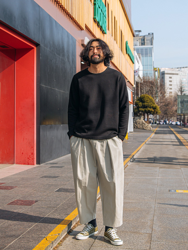 (M-5XL)<br>덥다 더워! 라운드티<br><font color="#098a09"><B>기장선택 (Basic,Long+8cm)</B></font>