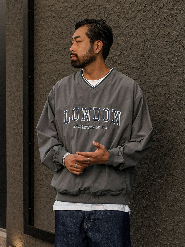 (XL-6XL)<BR>보비다스 V-neck Windbreak 맨투맨<br><font color="#072c81"><B>【 W.DNA 】</B></font>