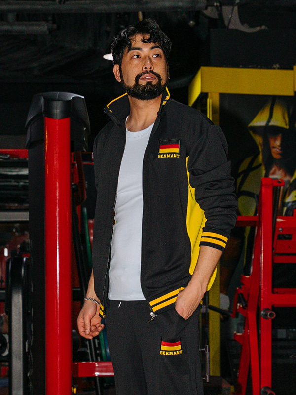 (M-5XL)<BR>느리게 독일 배색집업+사춘기 독일트레이닝팬츠