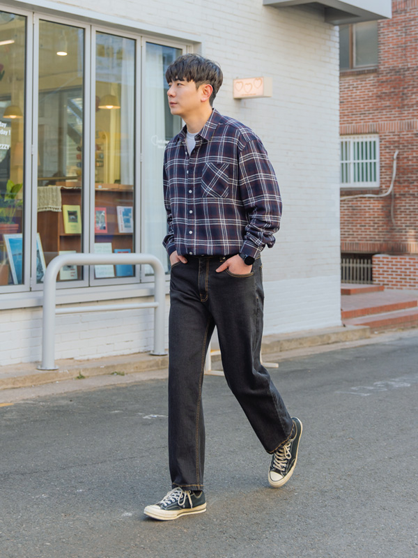 (M-6XL)<BR>레넌스 밴딩데님 기모팬츠 <br><font color="#098a09"><B>Select length (Basic,Long+8cm)</B></font>