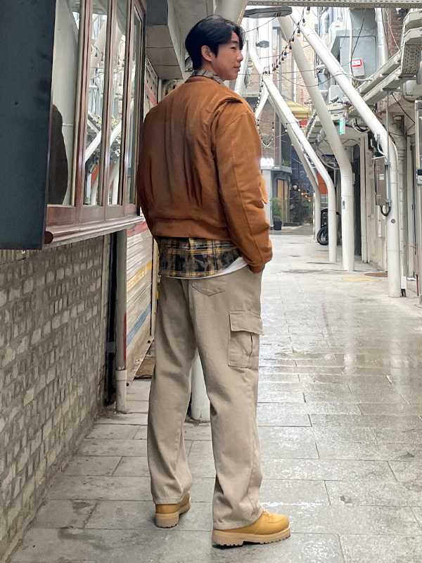 (M-5XL)<BR>코놀리 Semi-wide fit cargo-banding 기모팬츠