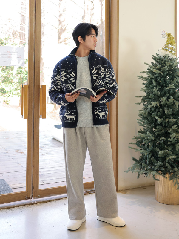 (L-4XL)<br>피코루 Semi-wide fit Training 기모팬츠<br><font color="#098a09"><B>기장선택 (Basic,Long+10cm)</B></font>