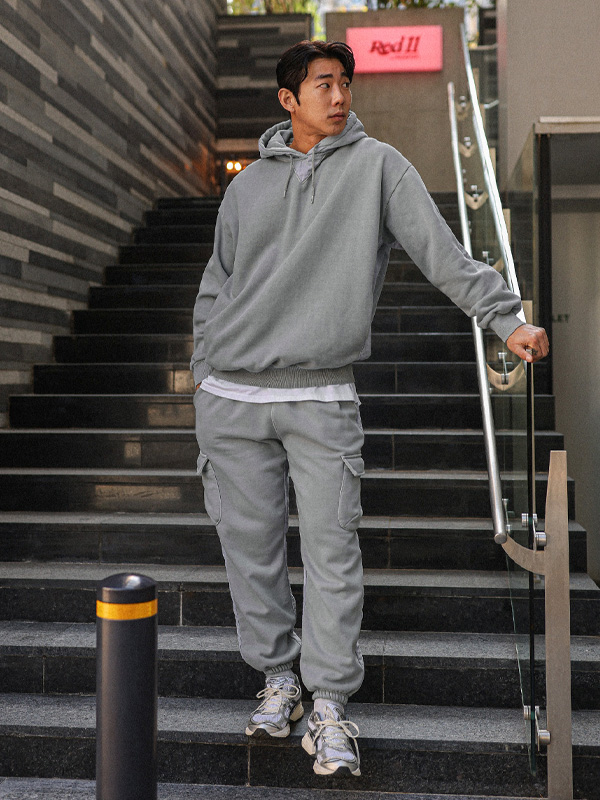 (XL-6XL)<BR>놀사츠 pigment Training 퀼팅조거 기모팬츠