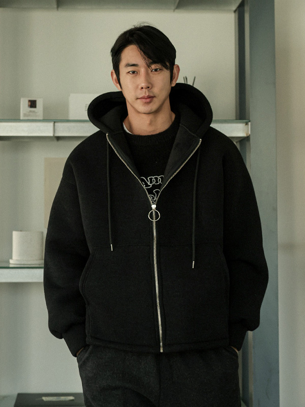 (XL-4XL)<br>퍼카스터 Napping hood zip-up