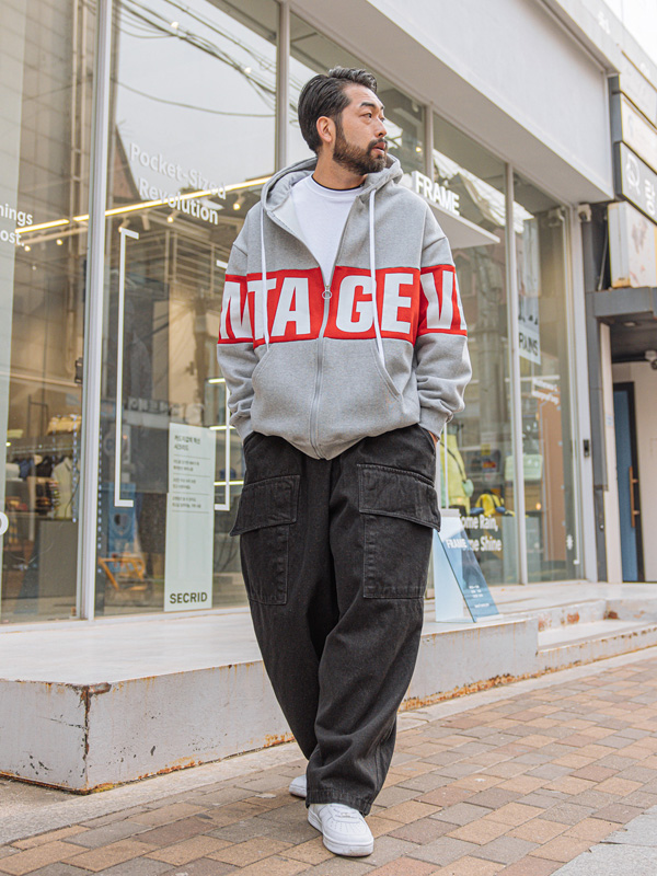 (L-5XL)<BR>고마웠어 Napping hood zip-up