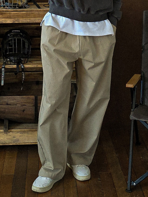 (M-4XL)<BR>아타라나 Semi-wide fit banding pants