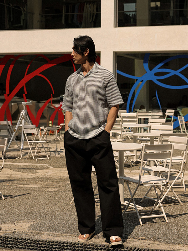 (M-4XL)<BR>아타라나 Semi-wide fit banding pants