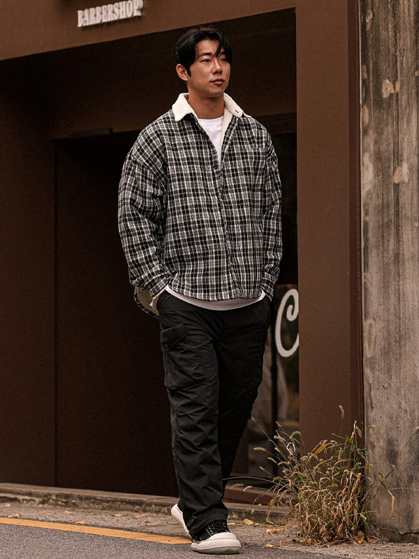 (L-6XL)<BR>쿠다트 standard fit Goose down 패딩밴딩팬츠 23253