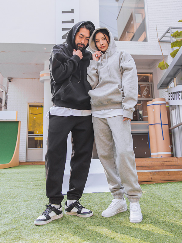 (XL-6XL)<BR>로루프 a fleece hoodie+셀루카 Training 기모조거팬츠