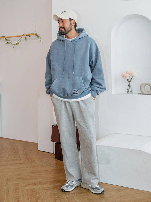 (L-4XL)<BR>미토프 원턱와이드 Training Pants(안감기모)