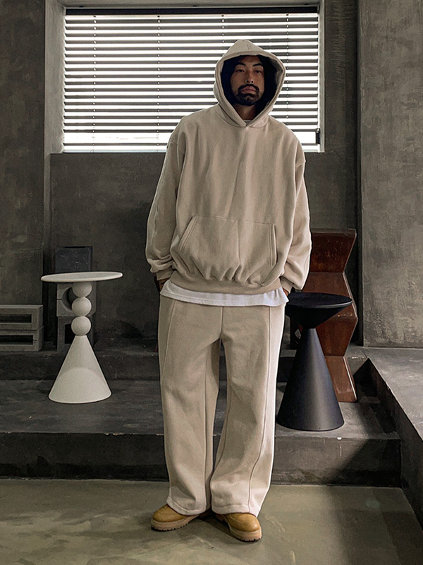 (XL-6XL)<BR>모르피버  a fleece hoodie+카찬라 Semi-wide fit  기모밴딩팬츠