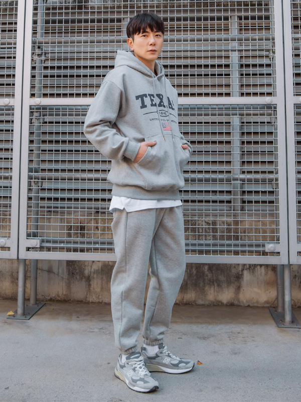 (XL~5XL)<BR>모히토 a fleece hoodie+카산 Training 기모팬츠