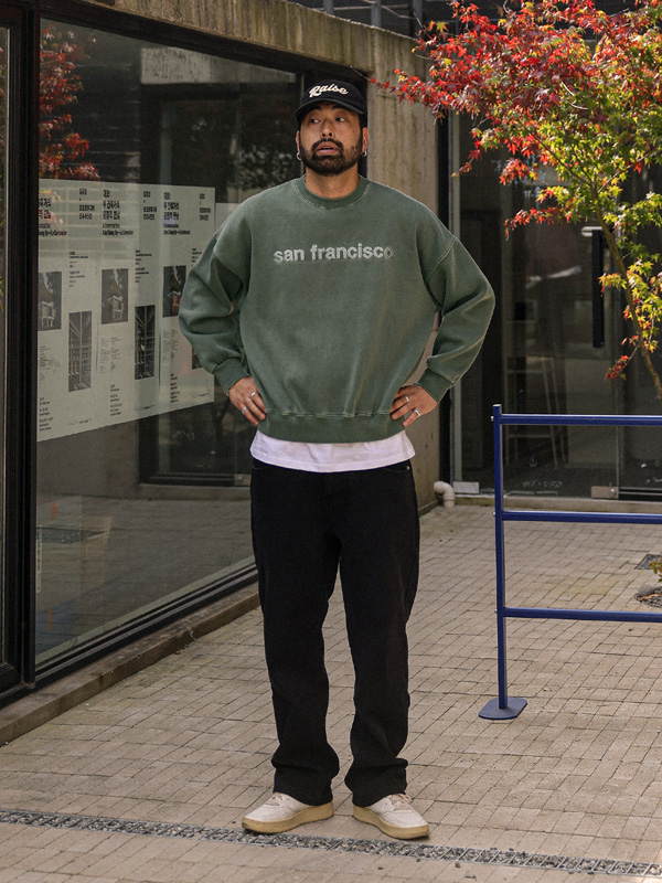 델린콘 pigment a napping sweatshirt