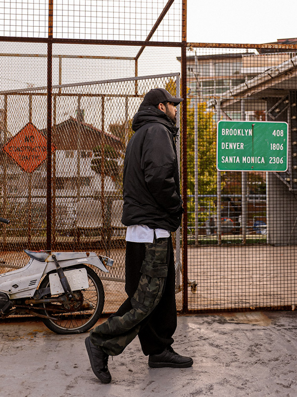 아르토라 wide fit cargo-banding 기모팬츠