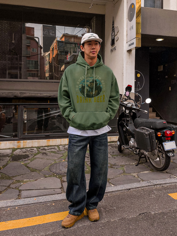 카바안 pigment a fleece hoodie