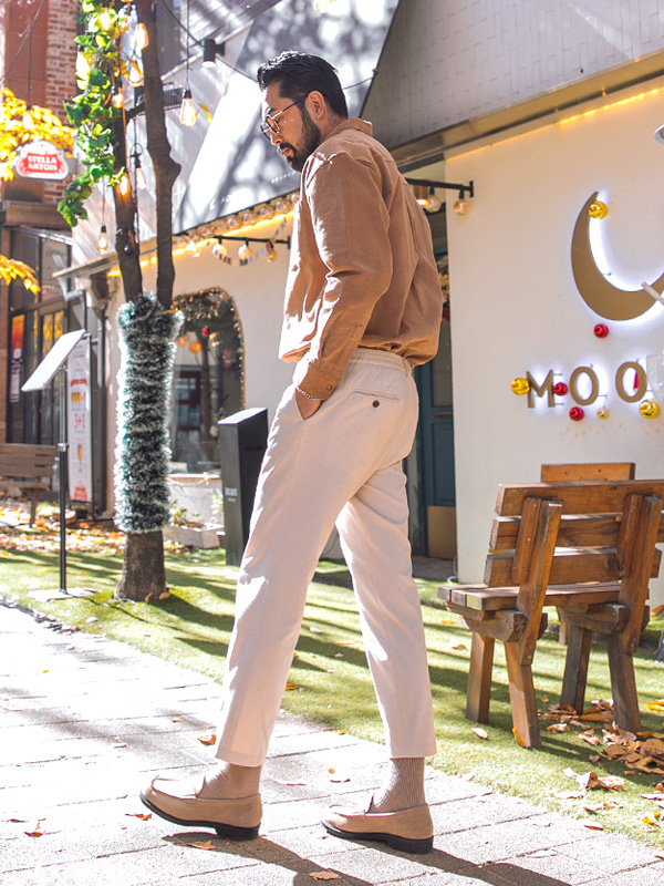 (M-6XL)<br>레드리지 9부 Back banding slacks <br><font color="#098a09"><B>Select length (Basic,Long+10cm)</B></font>