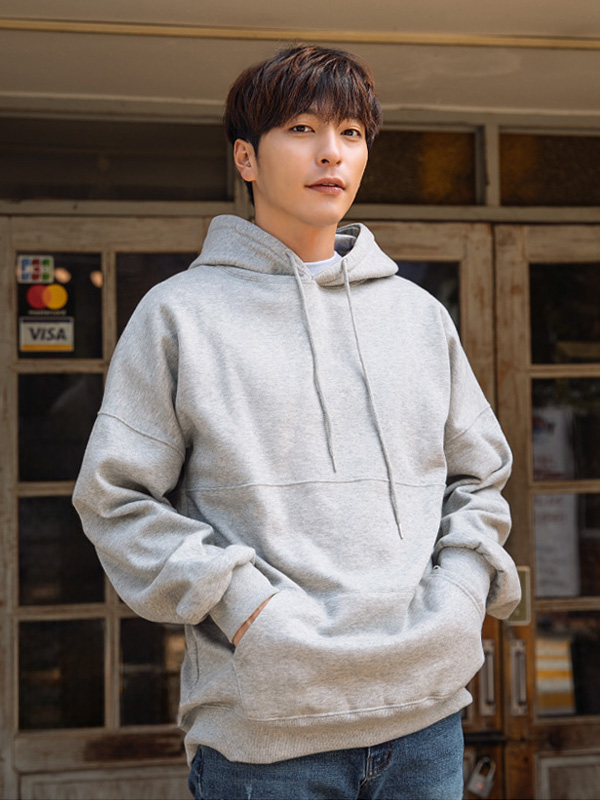 (M-5XL)<br>꿀처럼 무지 a fleece hoodie