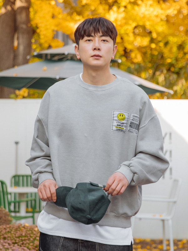 (XL-6XL)<br>덱스터 Patch a napping sweatshirt