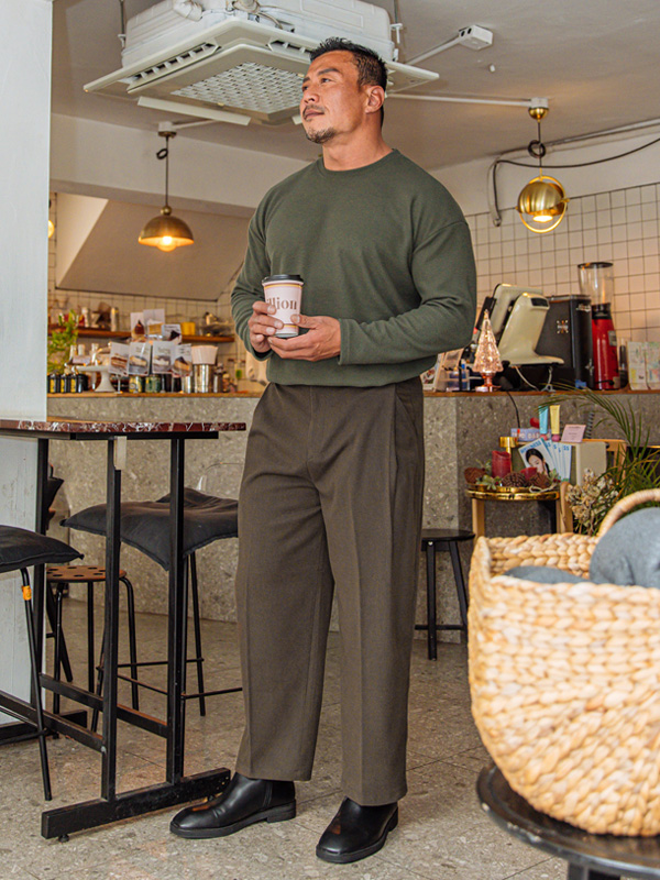 (L~5XL)<br>레모트 fleece long-sleeved t-shirt