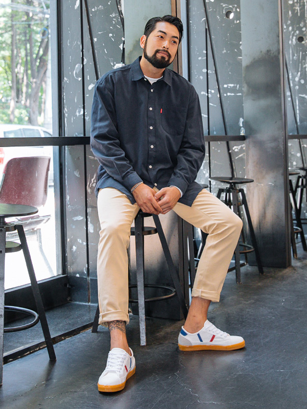 (M-5XL)<br>아늑해 patternless shirt <br><font color="#098a09"><B>Select length (Basic,Long+8cm)</B></font>