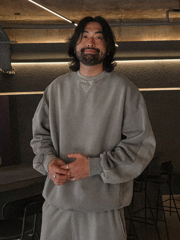 (XL-6XL)<BR>파프라스 pigment a napping sweatshirt