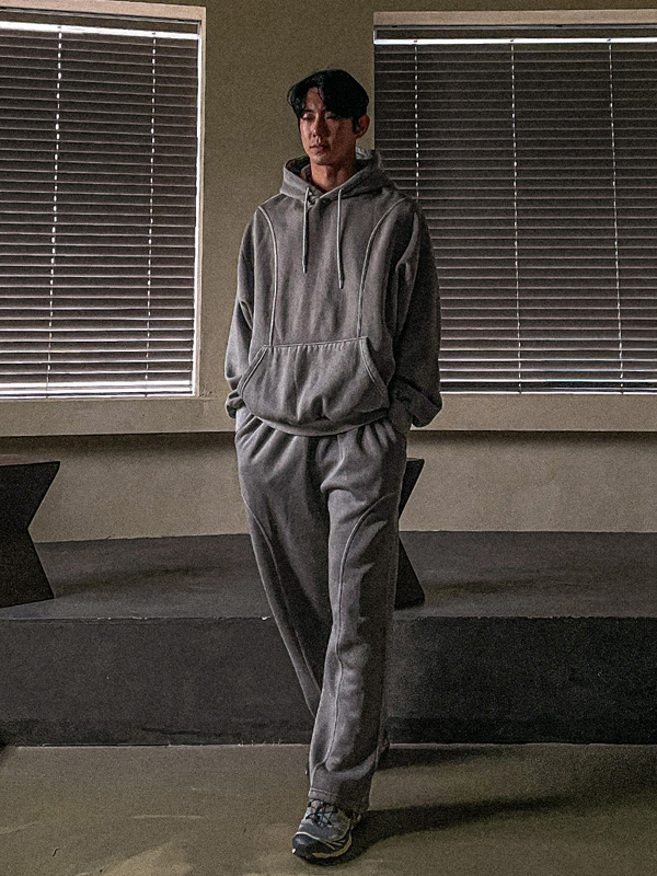 (XL-6XL)<BR>바이라오 pigment a fleece hoodie