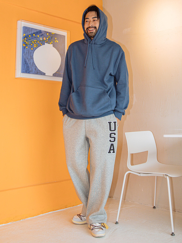 (L~5XL)<br>나반드 무지 a fleece hoodie