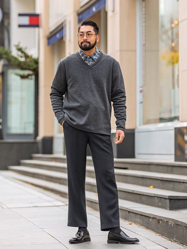 (M-5XL)<br>진심 어린 발열 V넥 긴팔티<br><font color="#098a09"><B>기장선택 (Basic,Long+6cm)</B></font>