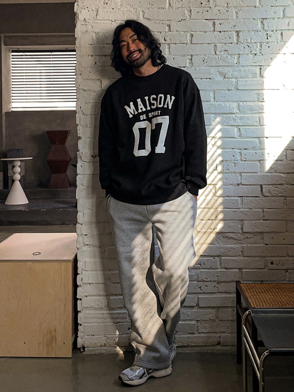 (L-4XL)<BR>브로하드 a napping sweatshirt