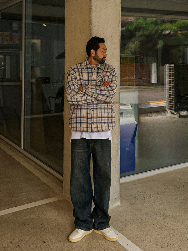 (XL-6XL)<BR>나사레스 체크패딩셔츠&Jacket