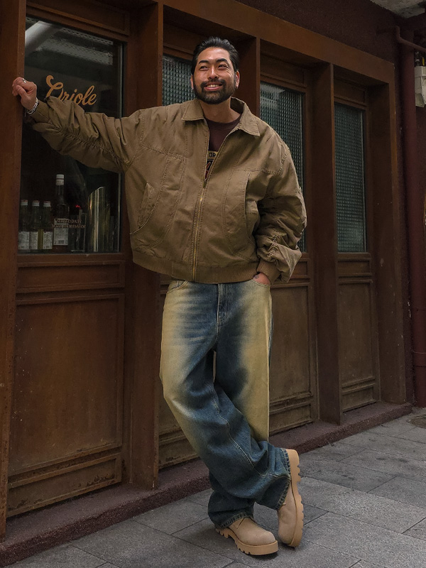 (S-3XL)<br>파슈만 Semi-wide fit denim pants 423