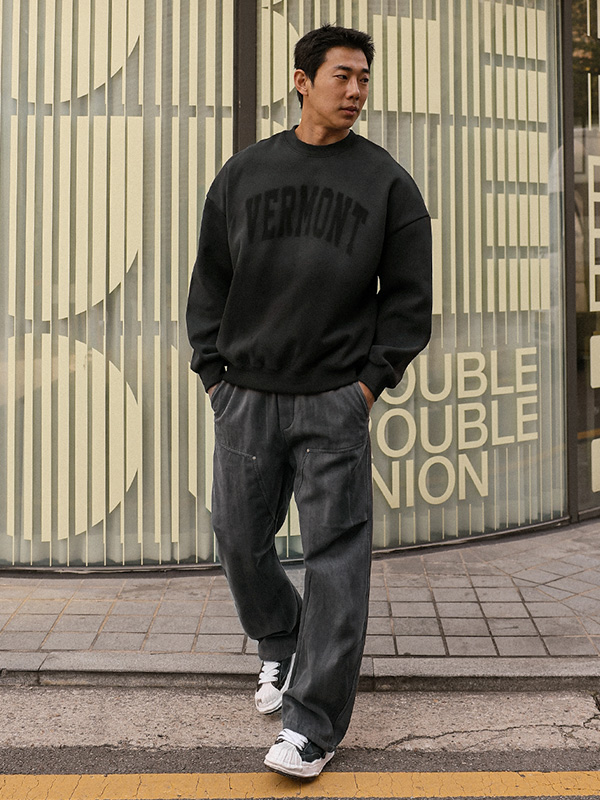(L-7XL)<BR>스크리파 wide fit 면 banding pants 8319