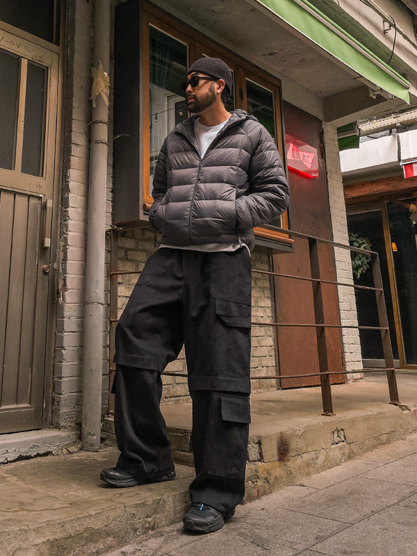 (M-7XL)<br>카차르 Goose down 경량후드패딩 7523