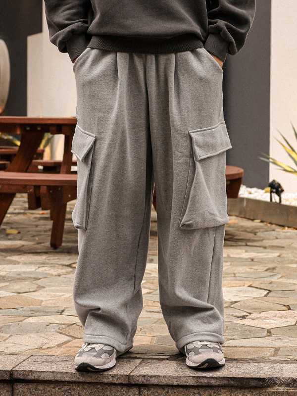 라기노 Semi-wide fit 기모카고밴딩팬츠