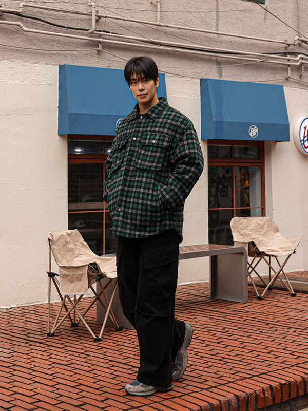 마가단카 Wool 체크자켓