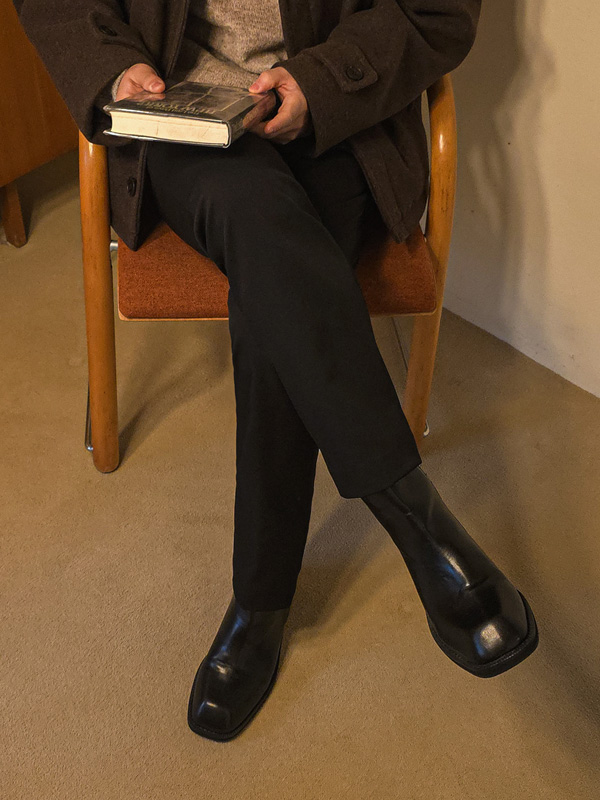 (M-5XL)<BR>바스마트 Slim Fit Sidebanding 기모슬랙스